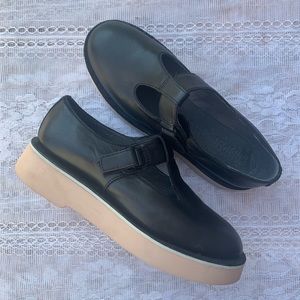 Camper Mary-Jane style shoes, black & pink